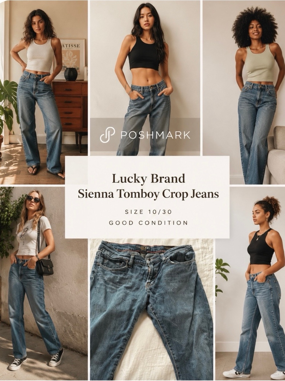Lucky Brand Sienna Tomboy crop size 10/30 Jeans 
Good Condition